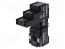 Relays accessories: socket; PIN: 8; Mounting: DIN; 10A; 250VAC