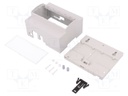 Enclosure: for computer; BEAGLEBONE BLACK; ABS; grey; X: 106.2mm