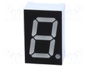 Display: LED; 7-segment; 14.2mm; 0.56"; No.char: 1; red; 35mcd; anode