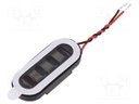 Loudspeaker; miniature,mylar; 0.5W; 8Ω; 22x9x4mm; 0÷8000Hz