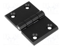 Hinge; Width: 76mm; zinc and aluminium alloy; black; H: 50mm