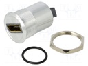 Adapter; for panel mounting,rear side nut; Thread: M25; 1÷10mm
