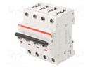 Circuit breaker; 400VAC; Inom: 25A; Poles: 3+N; DIN; Charact: C; 6kA