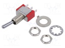 TOGGLE SWITCH, SPDT, 5A, 120VAC, 28VDC