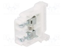 Splice terminal: rail; 0.5÷10mm2; ways: 1; terminals: 2; white; TS35
