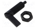 Indexing plungers; Thread: M12; Plating: black finish; 5mm; steel
