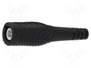 Test lead; 3A; BNC plug,both sides; Len: 2m; black; Z: 50Ω