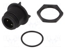 Circular Connector, IP68, Rear Mount, Buccaneer 400 Series, Panel Mount Plug, 3 Contacts