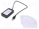 RFID card tester set; 155x100x35mm; USB; 4.3÷5.5V