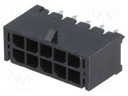 Socket; wire-board; male; MF30; 3mm; PIN: 10; THT; PCB snap; 5A; 10mΩ