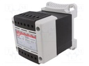 Transformer: mains; 500VA; 230VAC,400VAC; 230V; DIN; IP20