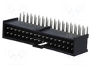 Socket; IDC; male; PIN: 34; angled 90°; THT; tinned; 2.54mm