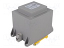 Transformer: encapsulated; 200VA; 230VAC; 24V; 8.33A; Mounting: DIN