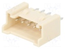 Socket; wire-board; male; Sherlock; 2mm; PIN: 5; THT; on PCBs; 2A