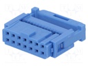 Plug; IDC; female; PIN: 14; IDC; for ribbon cable; 1.27mm