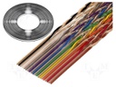 Wire: ribbon; 1.27mm; stranded; Cu; 34x28AWG; unshielded; PVC; 49V