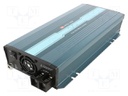 Converter: DC/AC; 1.2kW; Uout: 230VAC; 10÷16.5VDC; 333x184x70mm