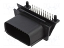 MX150 RA HDR 2X10 ST BLK KEY A