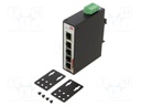 Switch Ethernet; unmanaged; Number of ports: 5; 12÷48VDC; RJ45