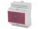 Enclosure: for DIN rail mounting; Y: 90.2mm; X: 71mm; Z: 57.5mm; ABS