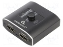 Switch; HDCP,HDMI 2.0; black; Features: works with 4K, UHD