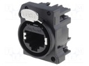 Socket; RJ45; XLRnet; Cat: Class D; with push button; THT
