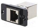 Coupler; DUALSLIM; Cat: 6a; shielded; 29mm; Mat: metal; Colour: black