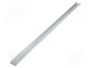 Profiles for LED modules; recessed; natural; L: 1m; aluminium