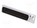 D-Sub HD; PIN: 62; plug; male; stamped and formed contacts