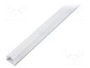 Profiles for LED modules; mat; surface; L: 2m; aluminium