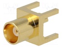 Socket; MCX; female; straight; 50Ω; THT; teflon; gold-plated