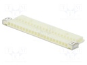 Plug; wire-board; female; DF19; 1mm; PIN: 20; w/o contacts; 100V