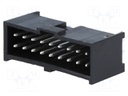Socket; IDC; male; PIN: 18; straight; THT; tinned; 2.54mm; Layout: 2x9