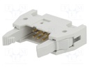 Socket; IDC; male; PIN: 8; straight; with ejector; THT; 2.54mm