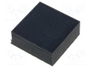 Self-adhesive foot; black; rubber; Y: 12mm; X: 12mm; Z: 5mm