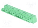 Pluggable terminal block; 3.81mm; ways: 16; straight; plug; female