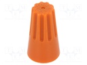 Close end; 22AWG÷14AWG; screwed; orange; max.105°C