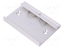 DIN rail mounting bracket; Mat: aluminium; 75mm; Rail: TS35