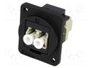 Connector: fiber optic; coupler; multi mode simplex (MM)
