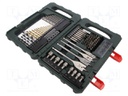 Drill set; Pcs: 86; Package: plastic box