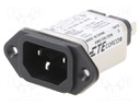 Connector: AC supply; socket; male; 3A; 250VAC; IEC 60320; -40÷85°C