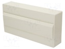 Enclosure: for modular components; IP40; No.of mod: 18