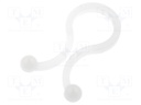 Cable clips; 19.8mm; polyamide; natural; UL94V-2