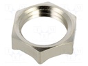 Nut; with earthing; PG7; brass; 15mm; -60÷200°C; Thread: PG