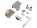 D-Sub; PIN: 9; plug; female; soldering; for cable; black