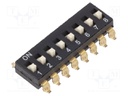 Switch: DIP-SWITCH; Poles number: 8; OFF-ON; 0.025A/24VDC; Pos: 2/8