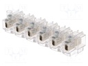 Terminal block; ways: 6; 0.75÷4mm2; screw terminal; 400V; 16A