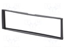 Radio mounting frame; Renault; 1 DIN; black