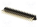 Pin header; pin strips; male; PIN: 40; vertical; 2.54mm; SMT; 2x20