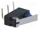 Microswitch SNAP ACTION; with lever; SPDT; 0.1A/125VAC; 2A/12VDC